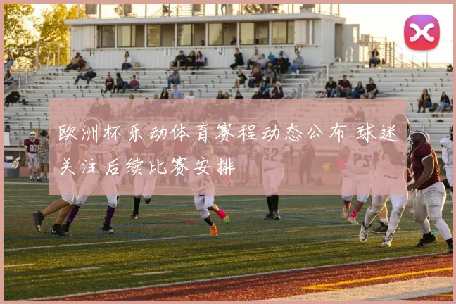 欧洲杯乐动体育赛程动态公布 球迷关注后续比赛安排