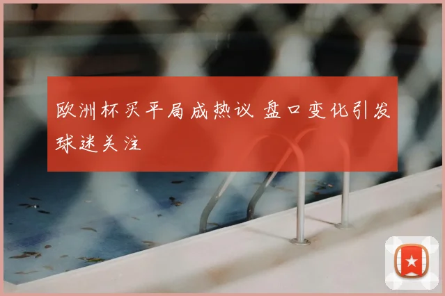 欧洲杯买平局成热议 盘口变化引发球迷关注